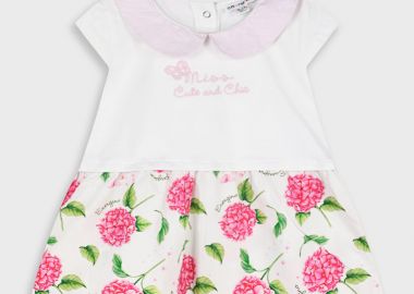 Φόρεμα για βρεφικό κορίτσι (3 - 24 μηνών) | ΛΕΥΚΟ - Energiers - 